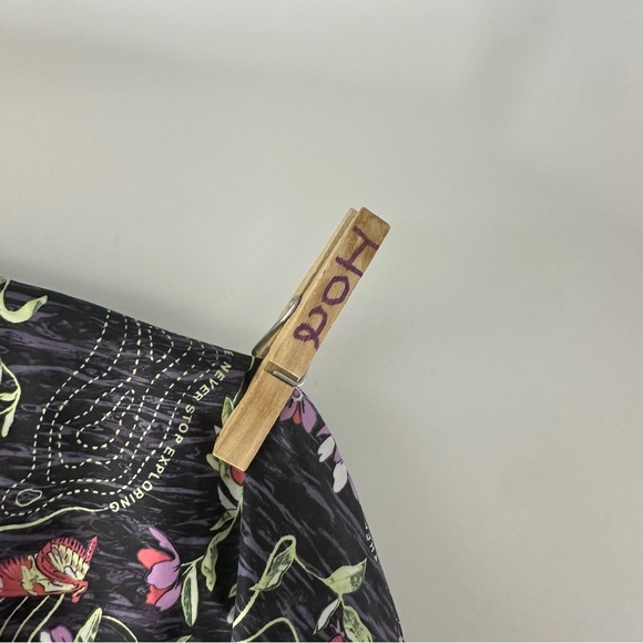 The North Face Black Floral Half-Zip Pullover with Pink & Green Accents - Picture 7 of 7